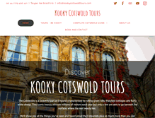 Tablet Screenshot of kookycotswoldtours.com